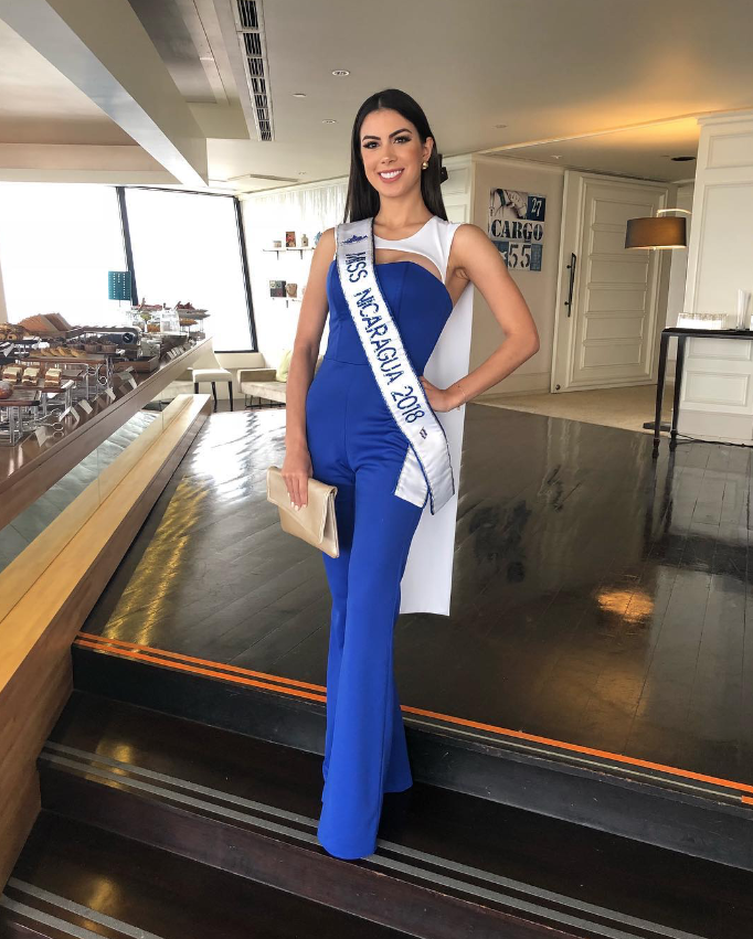 En su primer día en Miss Universo Adriana Paniagua vistió los colores patrios e impactó a los nicaragüenses. LA PRENSA/ Tomada de redes sociales
