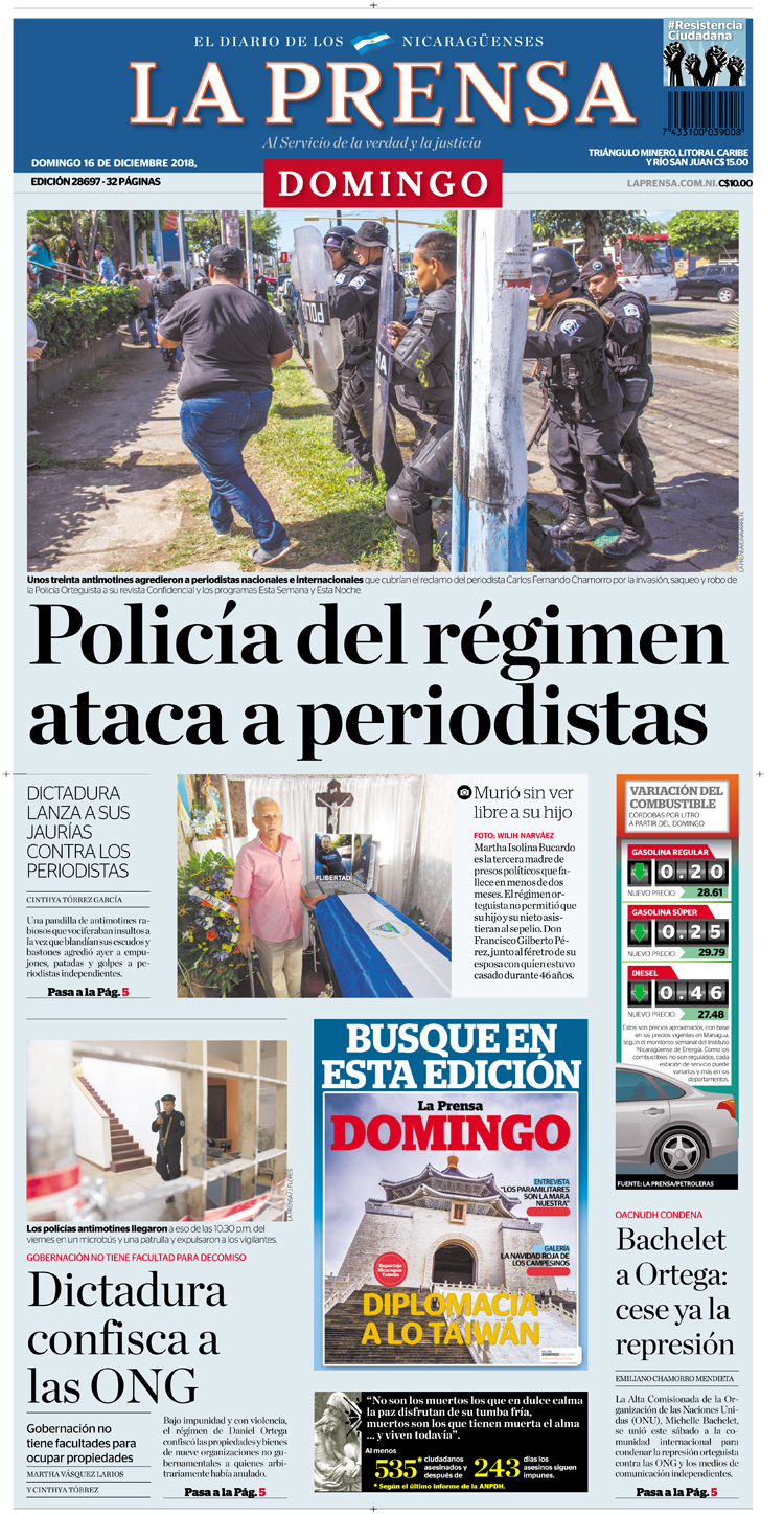 Portada impresa 16-12-2018