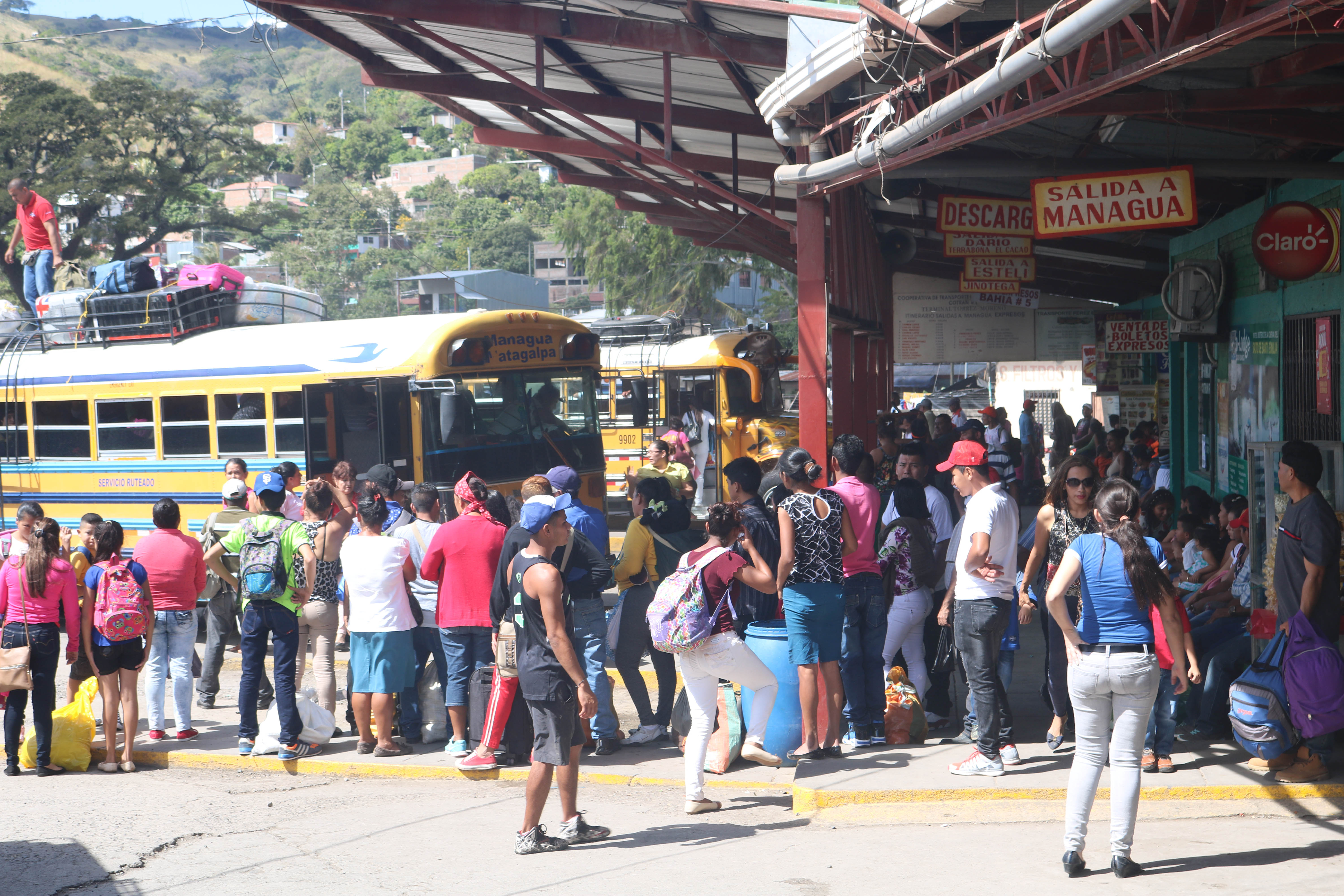 Afluencia de usuarios en terminal de buses de Matagalpa menor que años anteriores