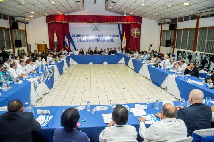 El diálogo nacional en Nicaragua inició en mayo de 2018. LA PRENSA/ ARCHIVO