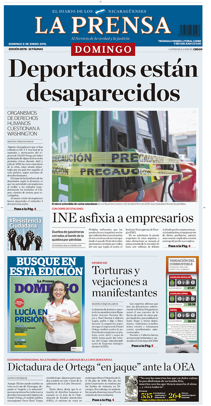 Portada impresa 06-01-2019