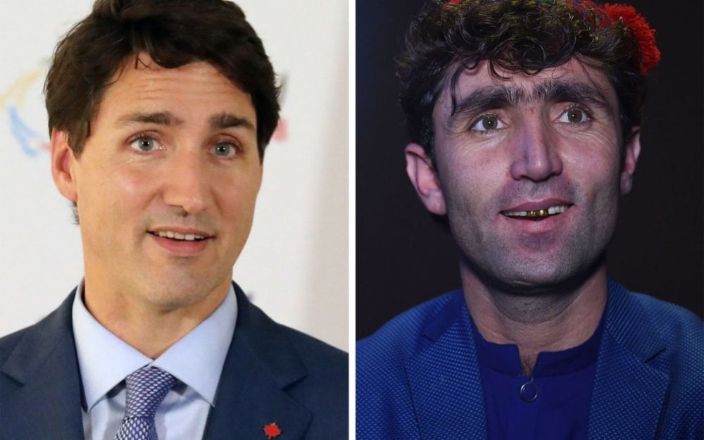 Afgano se convierte en celebridad por su parecido con el primer ministro canadiense Justin Trudeau