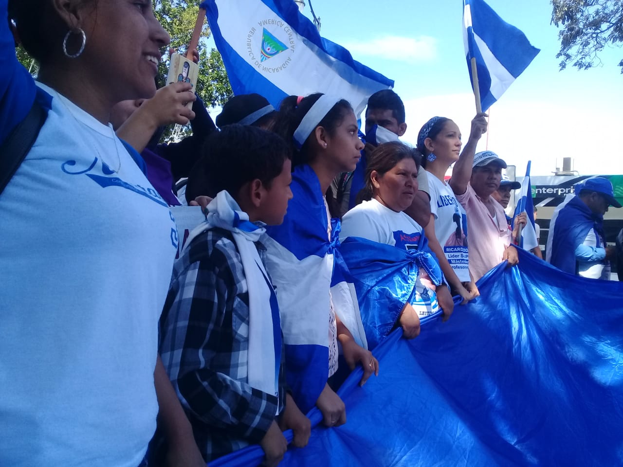 La lideresa del movimiento campesino anticanal, Francisca Ramírez, pidió la solidaridad internacional para que todos los nicaragüenses que están en el exilio puedan regresar a su patria. LA PRENSA/CORTESÍA