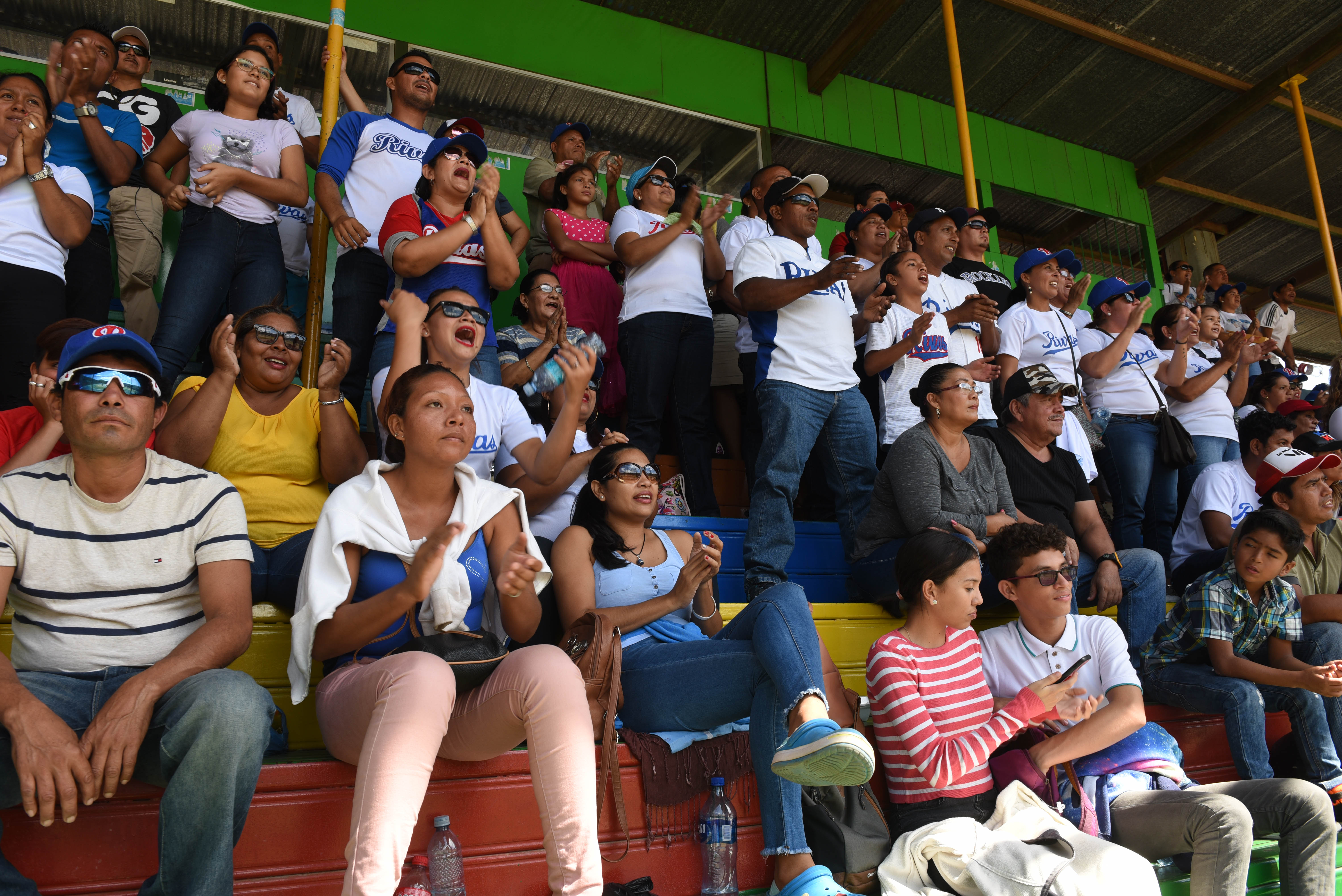 La afición rivense mostró un gran respaldo a sus peloteros en Matagalpa. LA PRENSA/ROBERTO FONSECA