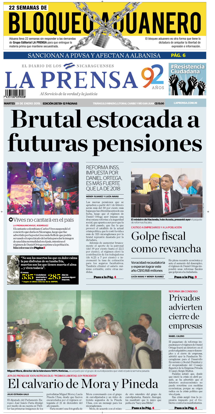 Portada impresa