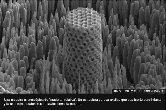 La «madera metálica» que es tan fuerte como el titanio pero hasta cinco veces más liviana