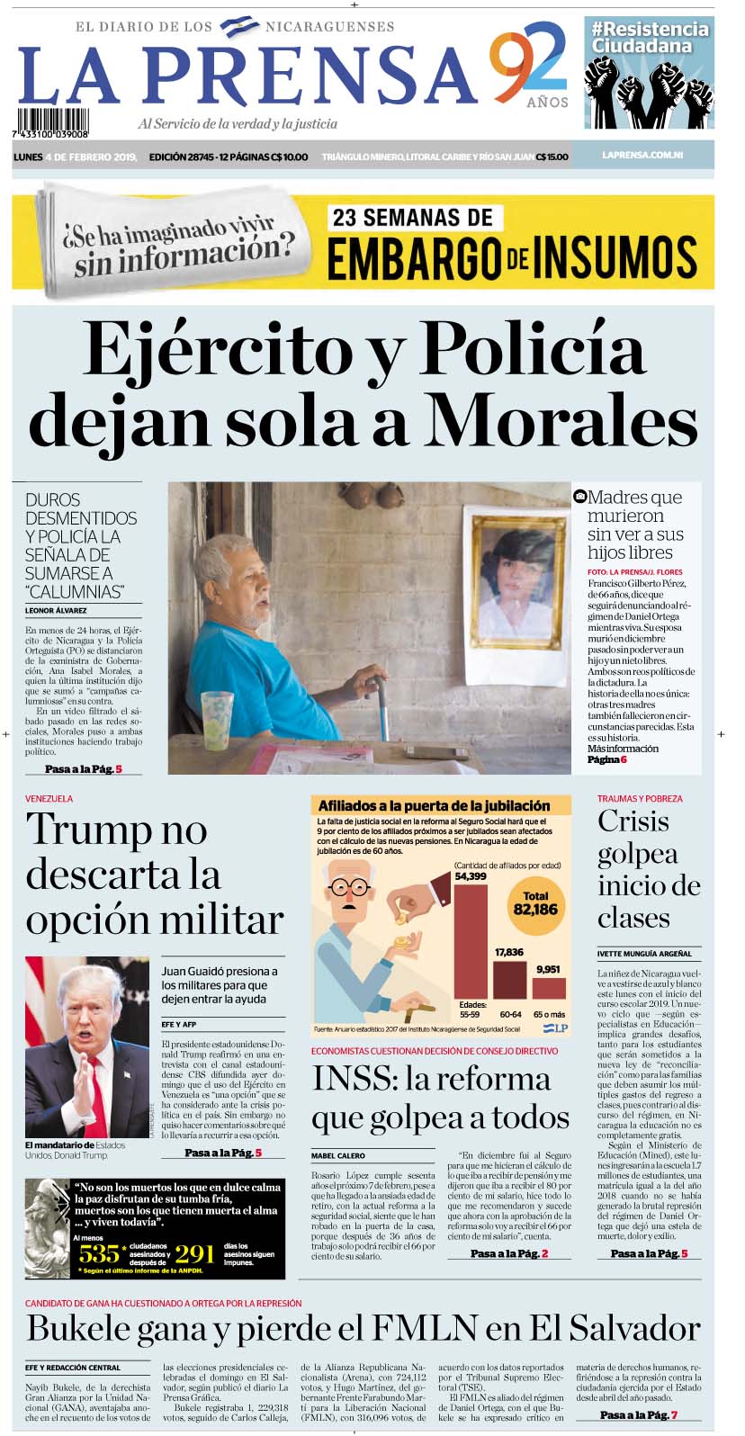 Portada impresa 4-2-2019