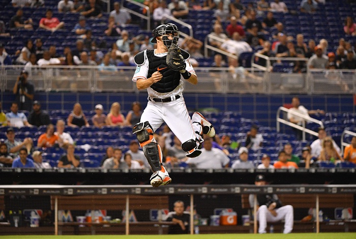 JT Realmuto es considerado el mejor catcher en la actualidad de las Grandes Ligas, por la combinación de su buena defensa y bateo. LA PRENSA/AFP / GETTY IMAGES NORTH AMERICA / Mark Brown