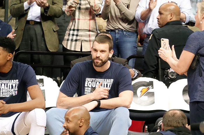 Marc Gasol pasó a los Raptors de Toronto en cambio con los Grizzlies de Memphis, en la jornada límite para los cambios en la NBA. LA PRENSA/EFE/ Karen Pulfer Focht