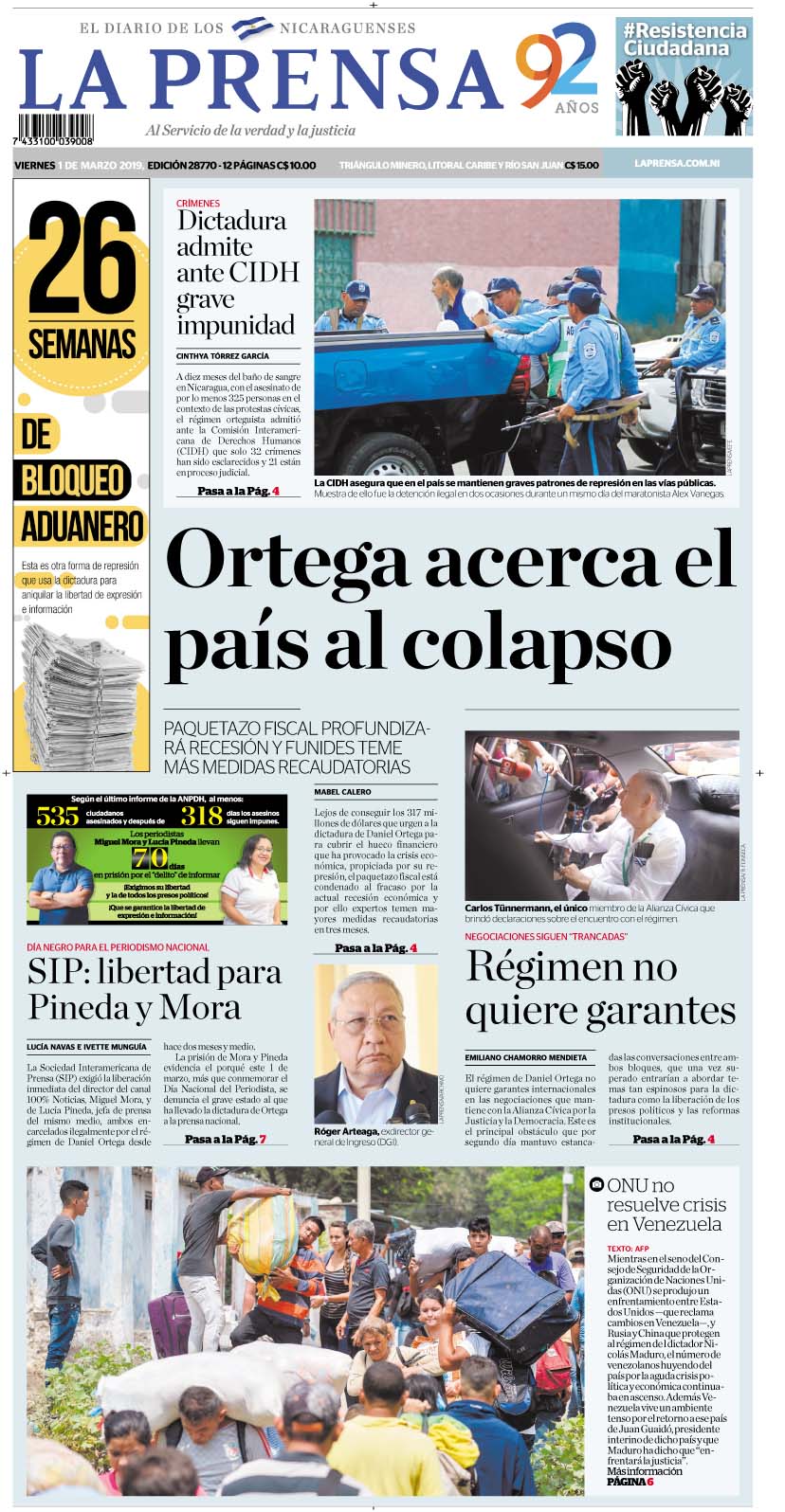 Portada impresa 01-3-2019
