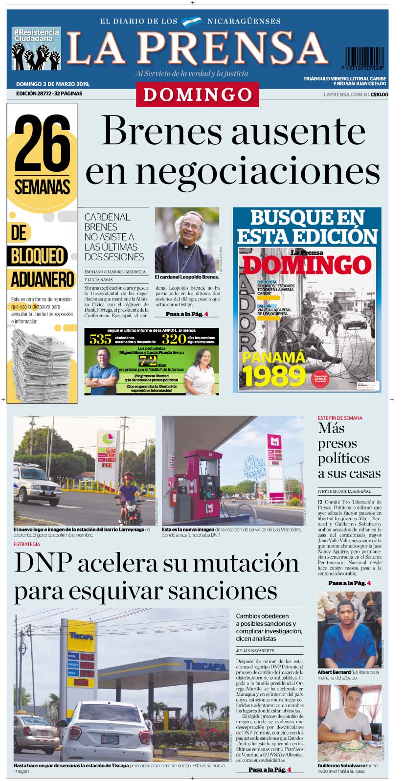 Portada impresas 3-3-2019