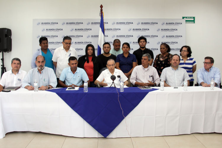 Miembros del Movimiento Campesino fueron incluidos en la Alianza Cívica. LA PRENSA/ CORTESÍA