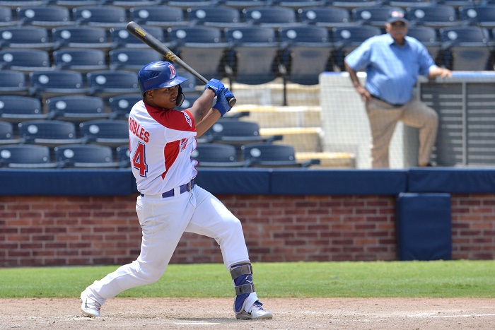 Javier Robles estará al frente de la ofensiva del Bóer frente a los Toros de Chontales este fin de semana en el beisbol nacional. LA PRENSA/JADER FLORES