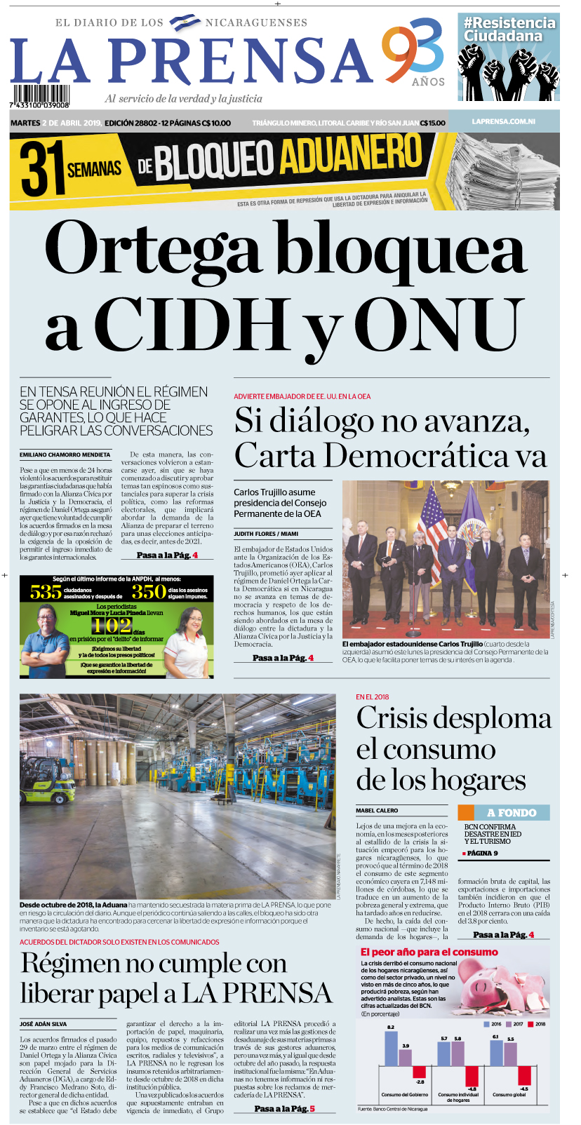 Portada impresa 02-04-2019