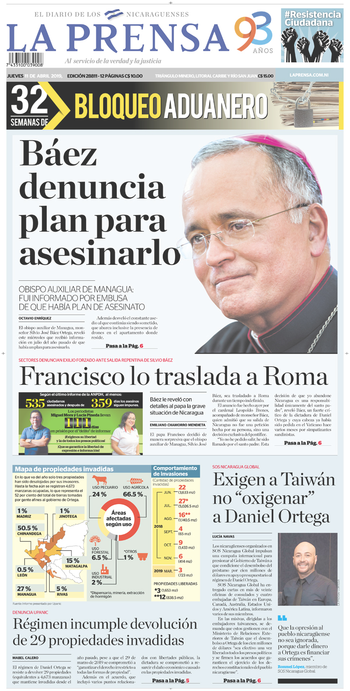 Portada impresa 11-04-2019