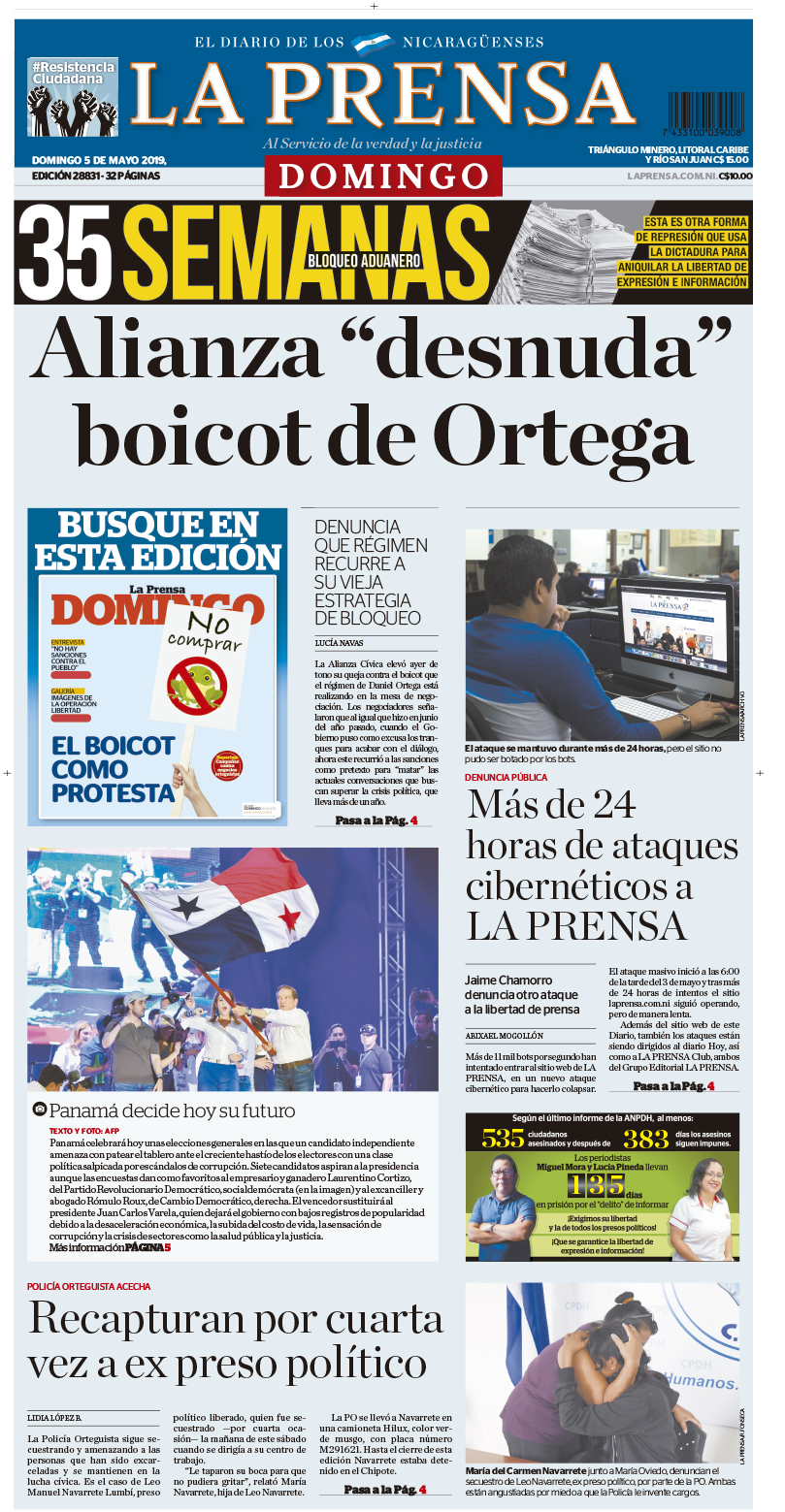 Portada impresa 05-05-2019