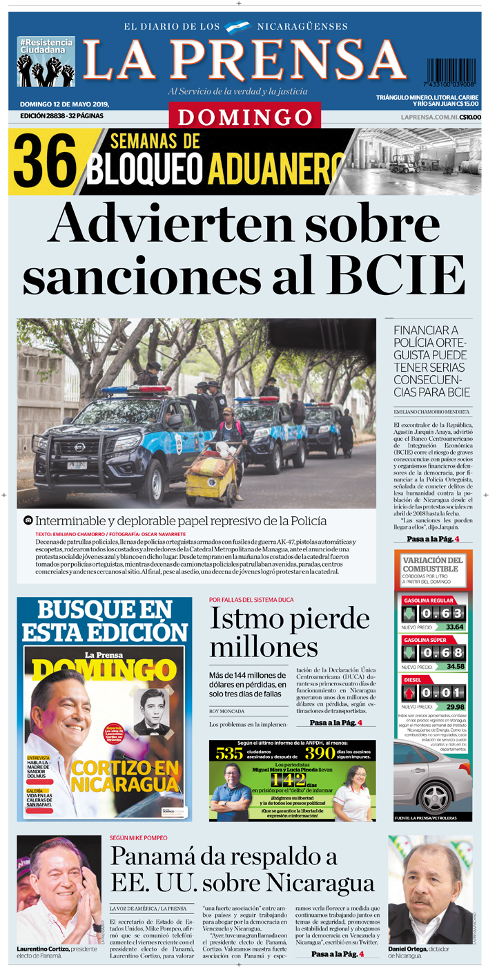 Portada impresa 12-05-2019