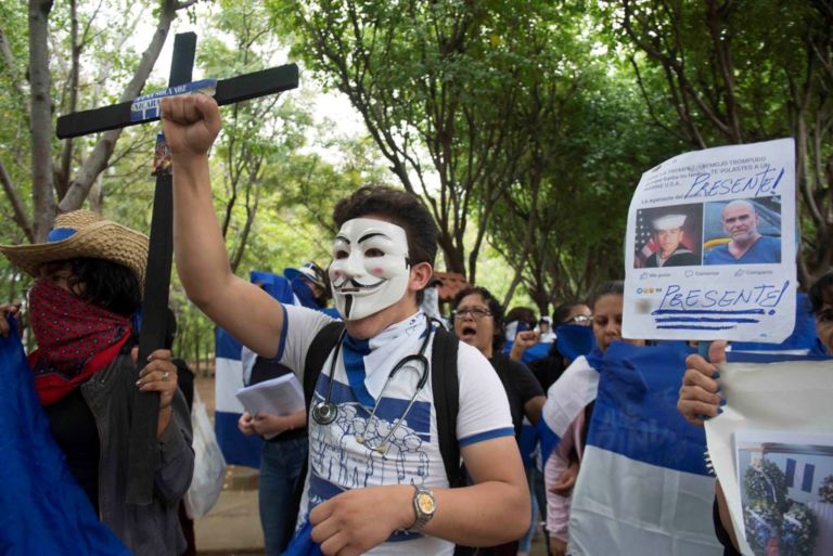 Imágenes de las máscaras rebeldes tomadas, entre 2018 y 2019