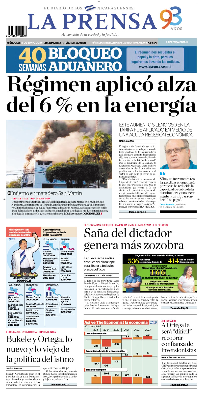 Portada impresa 05-06-2019