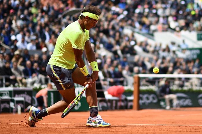 El español Rafael Nadal derrotó al suizo Roger Federer en la semifinal del Roland Garros, este viernes. LA PRENSA/AFP/Martin BUREAU