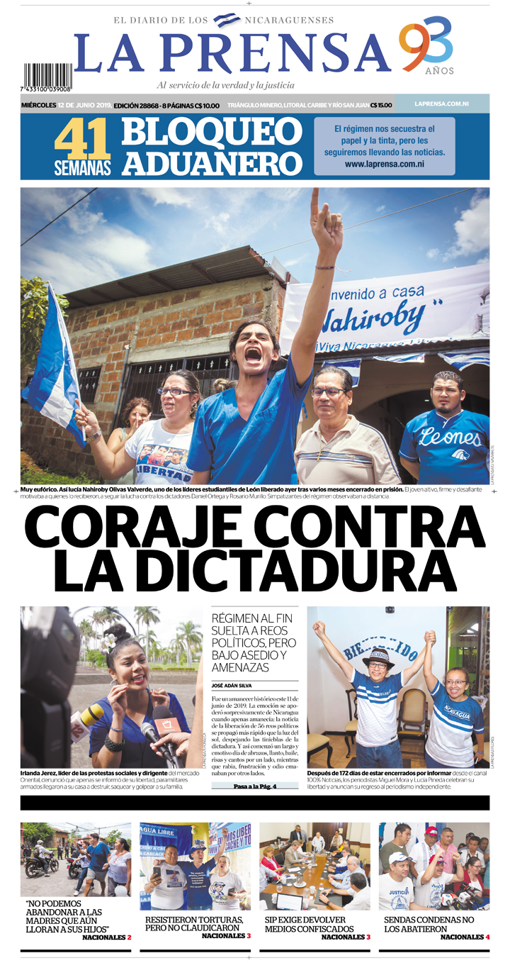 Portada impresa 12-06-2019