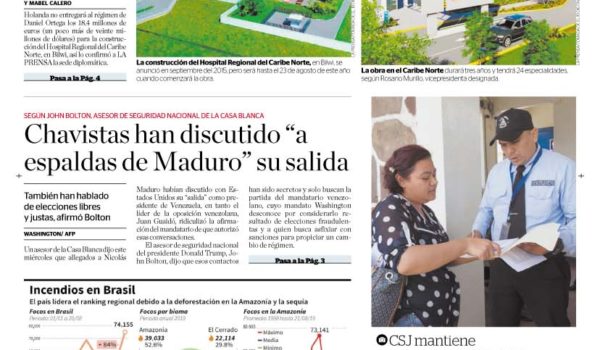 Portada impresa 22-8-2019