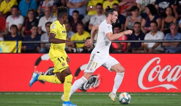 Gareth Bale marcó doblete y evitó que el Real Madrid perdiera ante el Villarreal, este domingo en la Liga española. LA PRENSA/AFP/ Josep LAGO