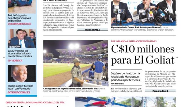 Portada impresa 12-9-2019