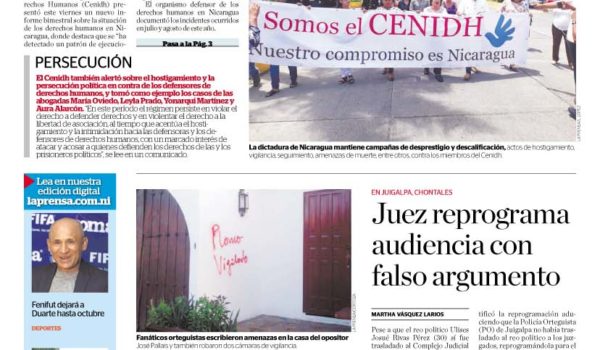 Portada impresa 14-9-2019