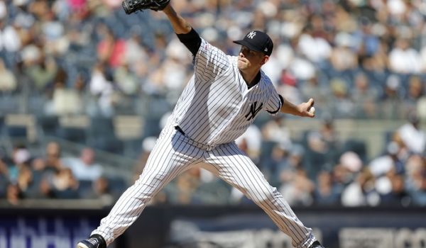 James Paxton llegó a 15 victorias en la temporada de Grandes Ligas, este sábado en la victoria de los Yanquis de Nueva York sobre los Azulejos de Toronto. LA PRENSA/Jim McIsaac/Getty Images/AFP