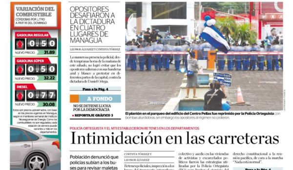Portada impresa 22-9-2019