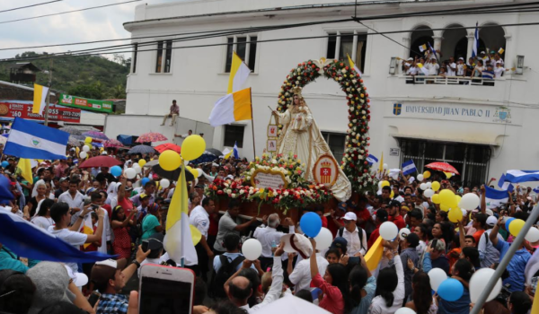 Celebración de la virgen de la Merced en Matagalpa se convierte en protesta contra la dictadura