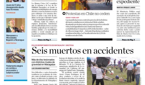 Portada impresa 22-10-2019