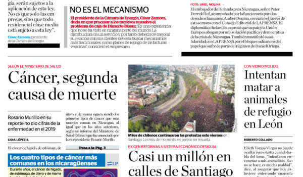 Portada impresa 26-10-2019
