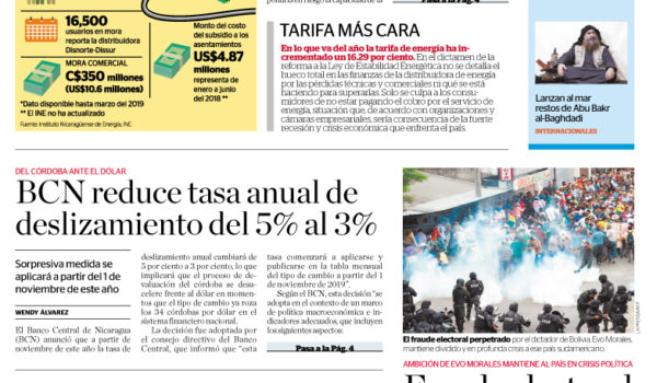 Portada impresa 29-10-2019