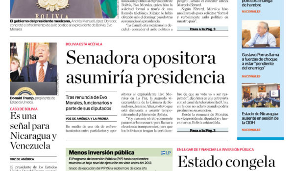 Portada impresa 12-11-2019
