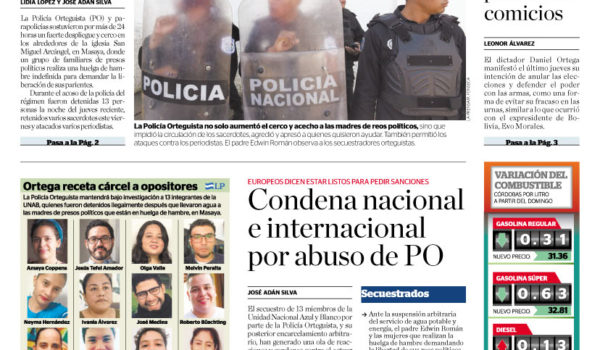Portada impresa 16-11-2019