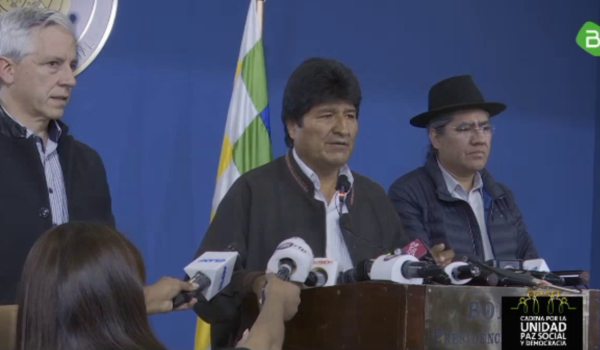 Evo Morales denuncia orden de captura en su contra
