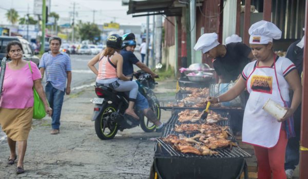 Pollos asados en Managua