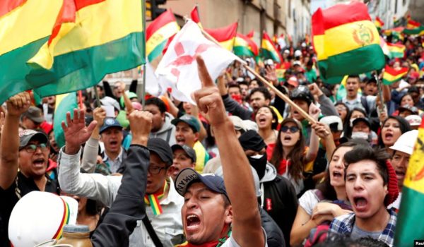 EE.UU. apoya nuevas elecciones en Bolivia