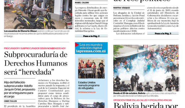 Portada impresa 07-11-2019