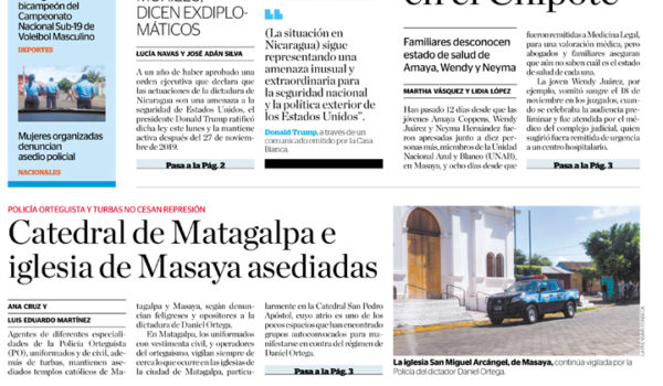 Portada impresa 26-11-2019