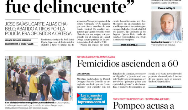 Portada impresa 3-12-2019