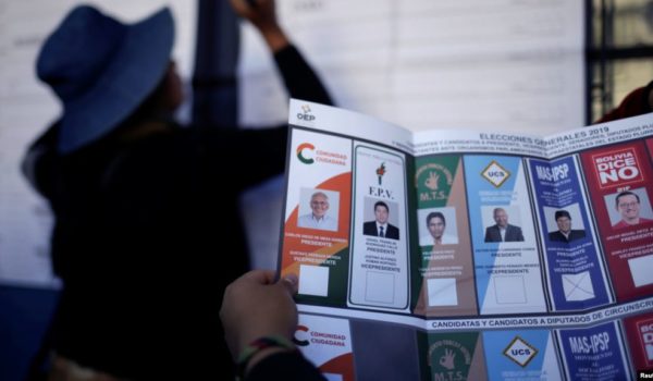 elecciones en Bolivia