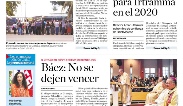 Portada impresa 30-12-2019