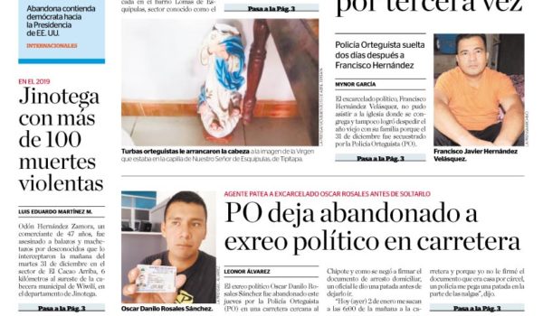 Portada impresa 3-1-2020