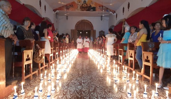 Padre Edwin Román, Masaya, iglesia San Miguel Arcángel