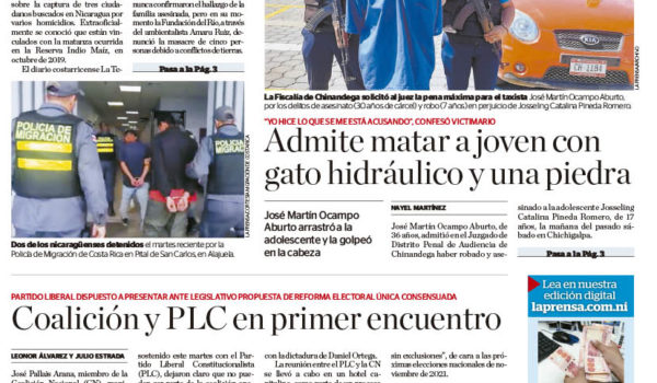 Portada impresa 30-1-2020