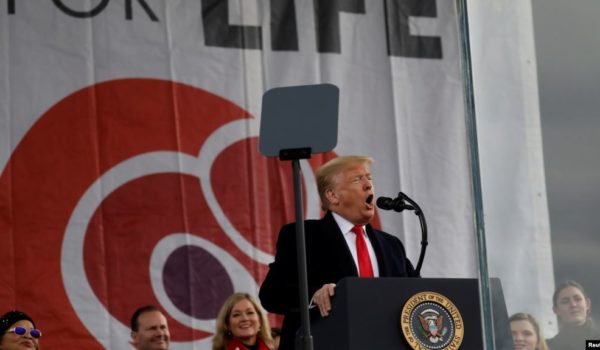 Trump, marcha por la vida