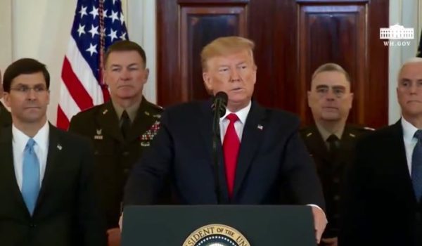 Donald Trump confirma que no hay soldados muertos tras ataque de Irán y anuncia más sanciones económicas